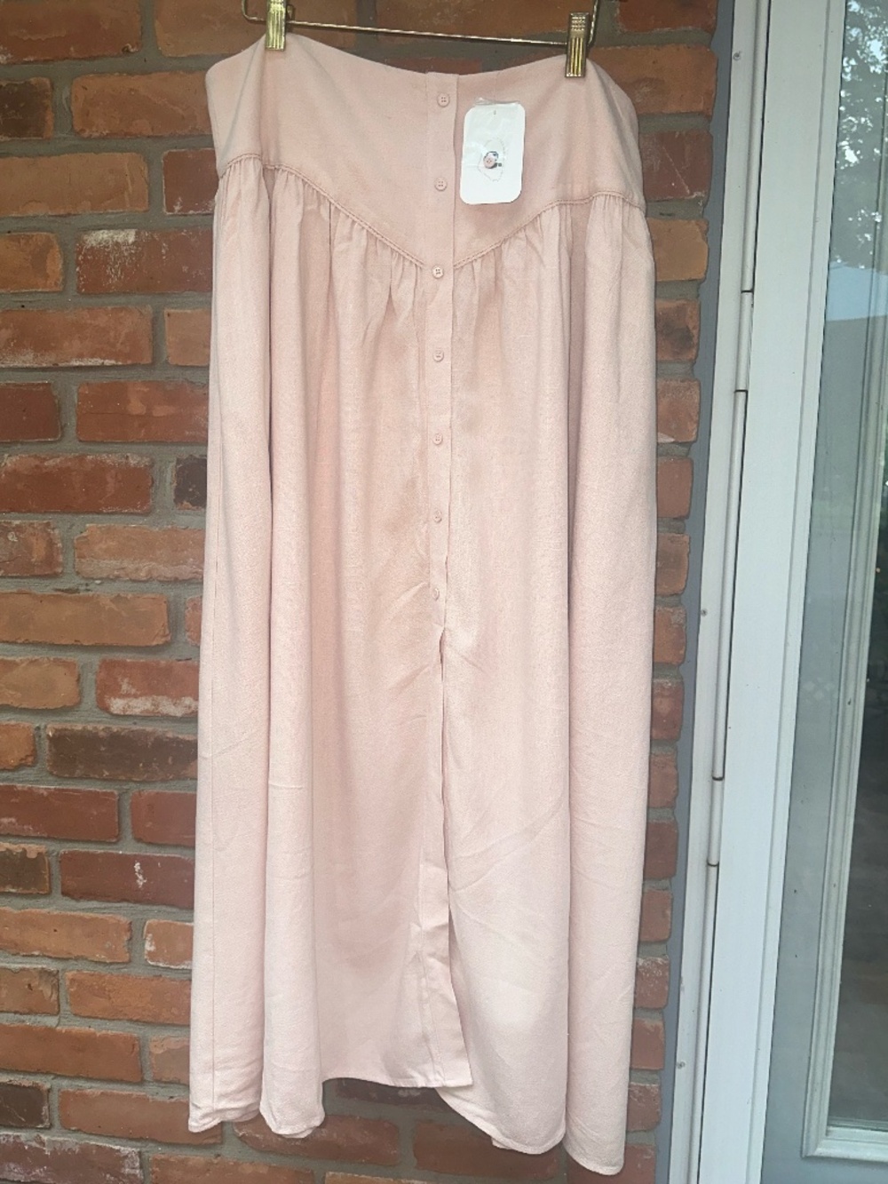 NWT elodie Pink Blush Maxi Skirt ~ XL